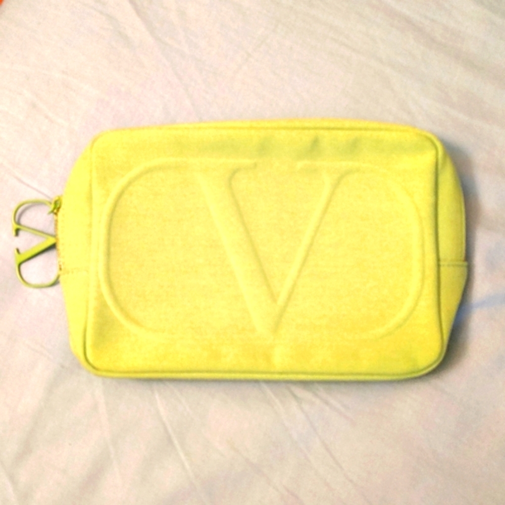 Lime Green Makeup Pouch NWOT